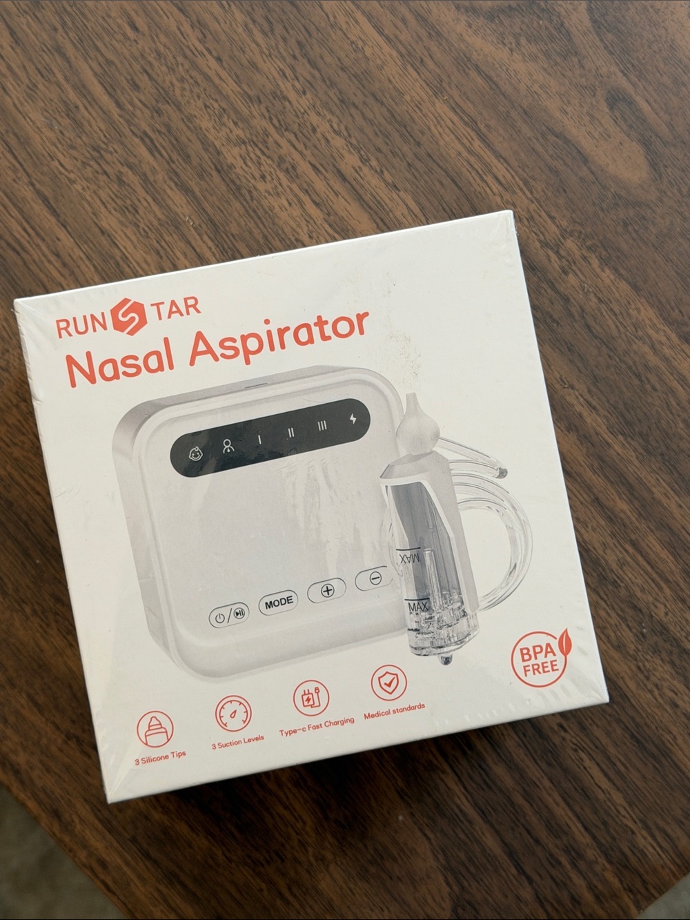 White Nasal Aspirator for Kids - Gentle Suction